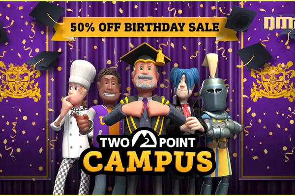 《Two Point Campus》歡慶一週年! 推出免費週末活動和史低超值優惠