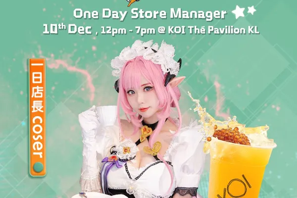 《崩壞3rd》大馬知名Coser Baobao 擔當奶茶店 KOI Thé 一日店長!別錯過了!