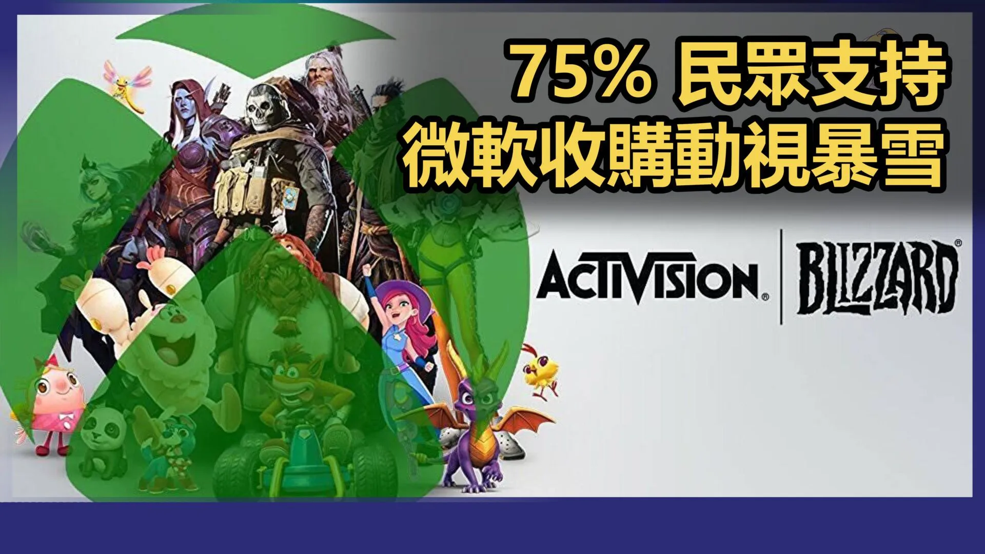 英國競爭與市場管理局調查顯示,75% 的民眾支持微軟收購動視暴雪