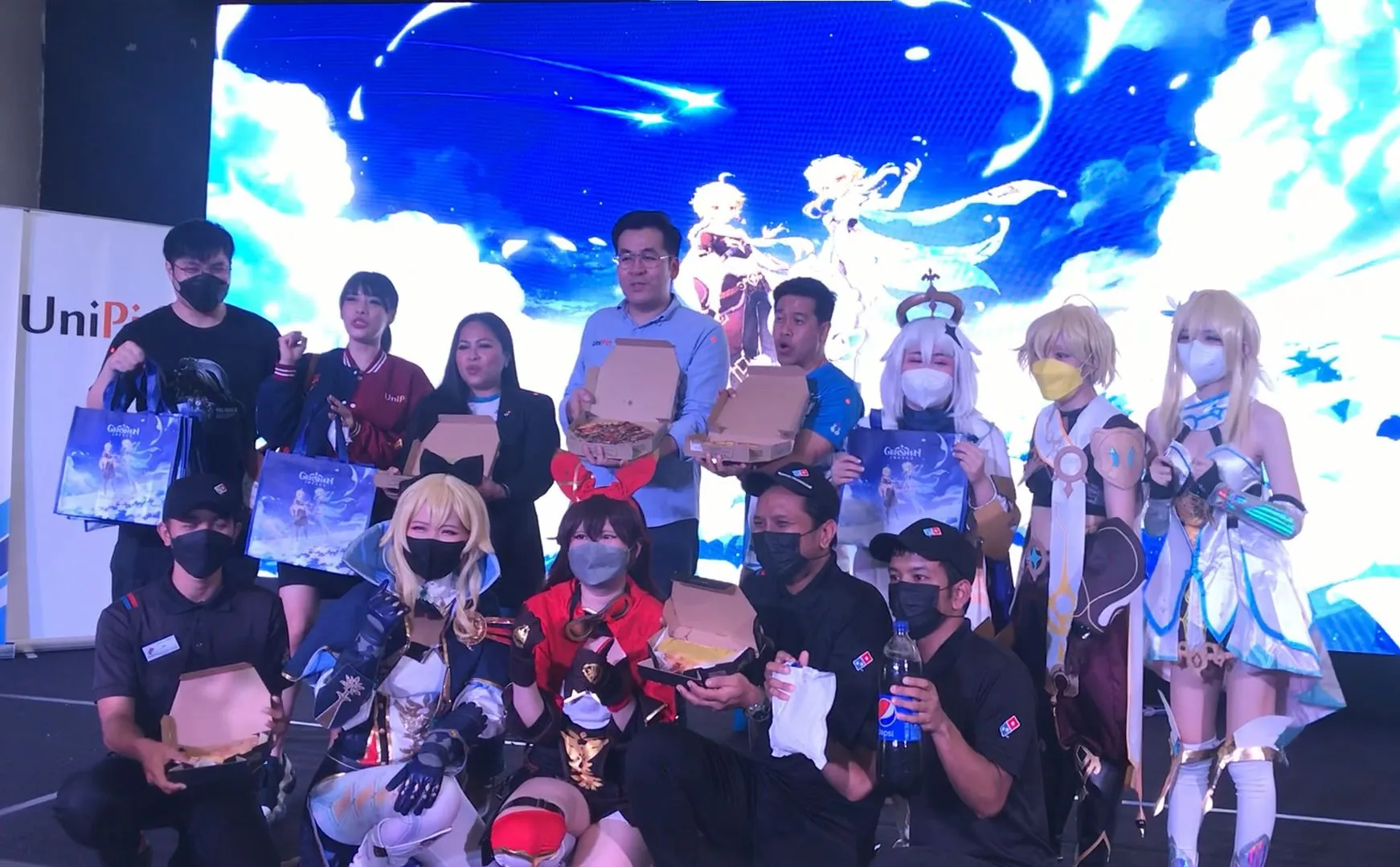 史萊姆參加《原神》x 達美樂(Domino’s Pizza)x UniPin 新聞發佈會 現場 Coser 們好帥好可愛!
