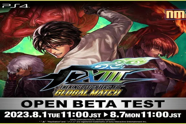 對戰格鬥遊戲《THE KING OF FIGHTERS XIII GLOBAL MATCH》 將於8月1日~8月7日在 PlayStation®4 平台上實施第2次β版公開測試!
