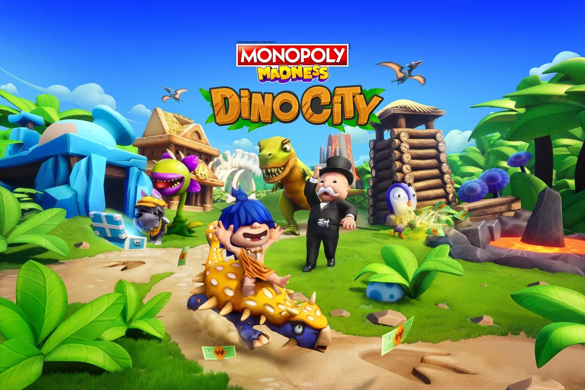 《MONOPOLY 地產大亨:瘋樂》擴充內容「恐龍城」登場同步推出遊戲試玩版
