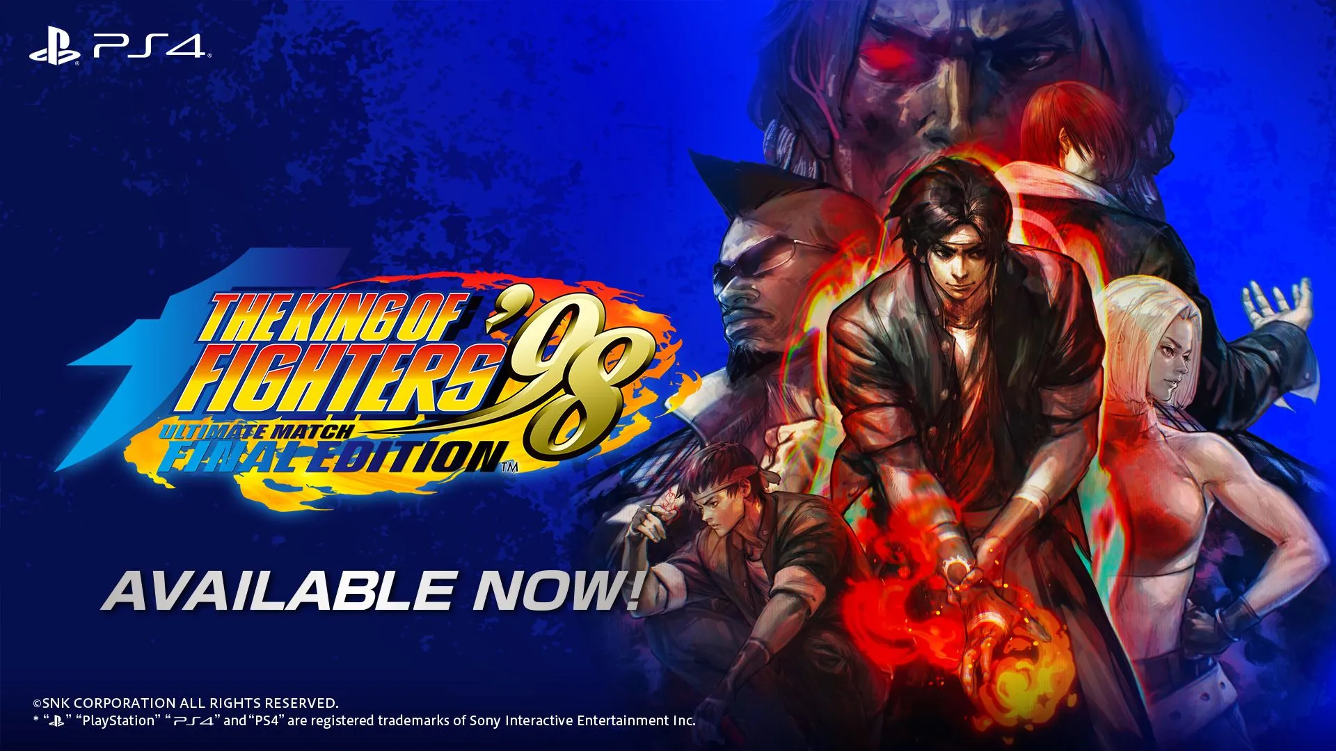 線上功能大幅強化後的《KOF ’98 UM FE》 今日起在PlayStation®4上線!