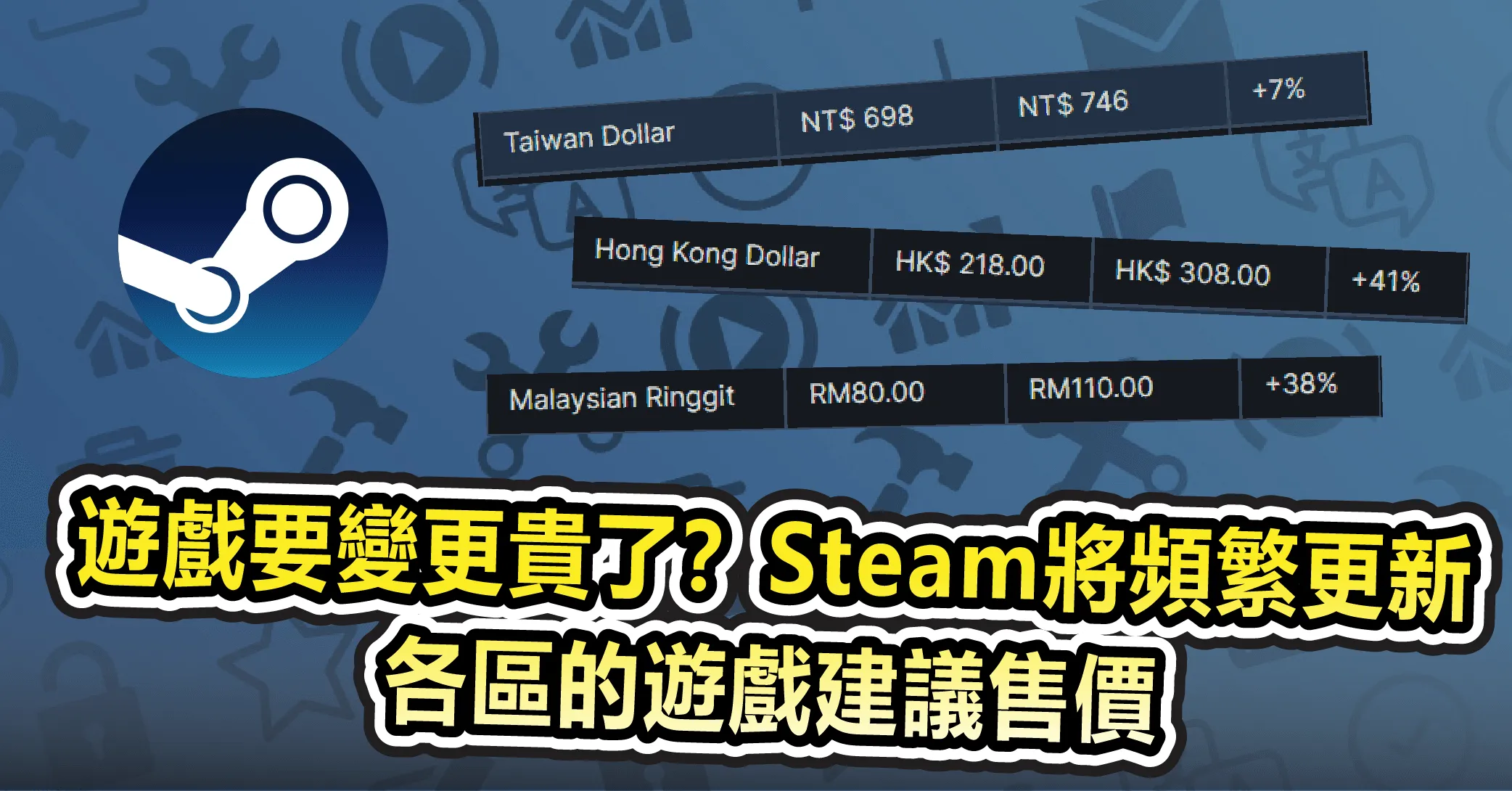 遊戲要變更貴了?Valve宣佈 Steam 將頻繁更新各區的遊戲建議售價