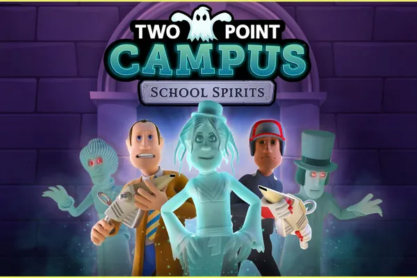 在『Two Point Campus』全新 DLC「校園鬼魂」中斬妖除魔