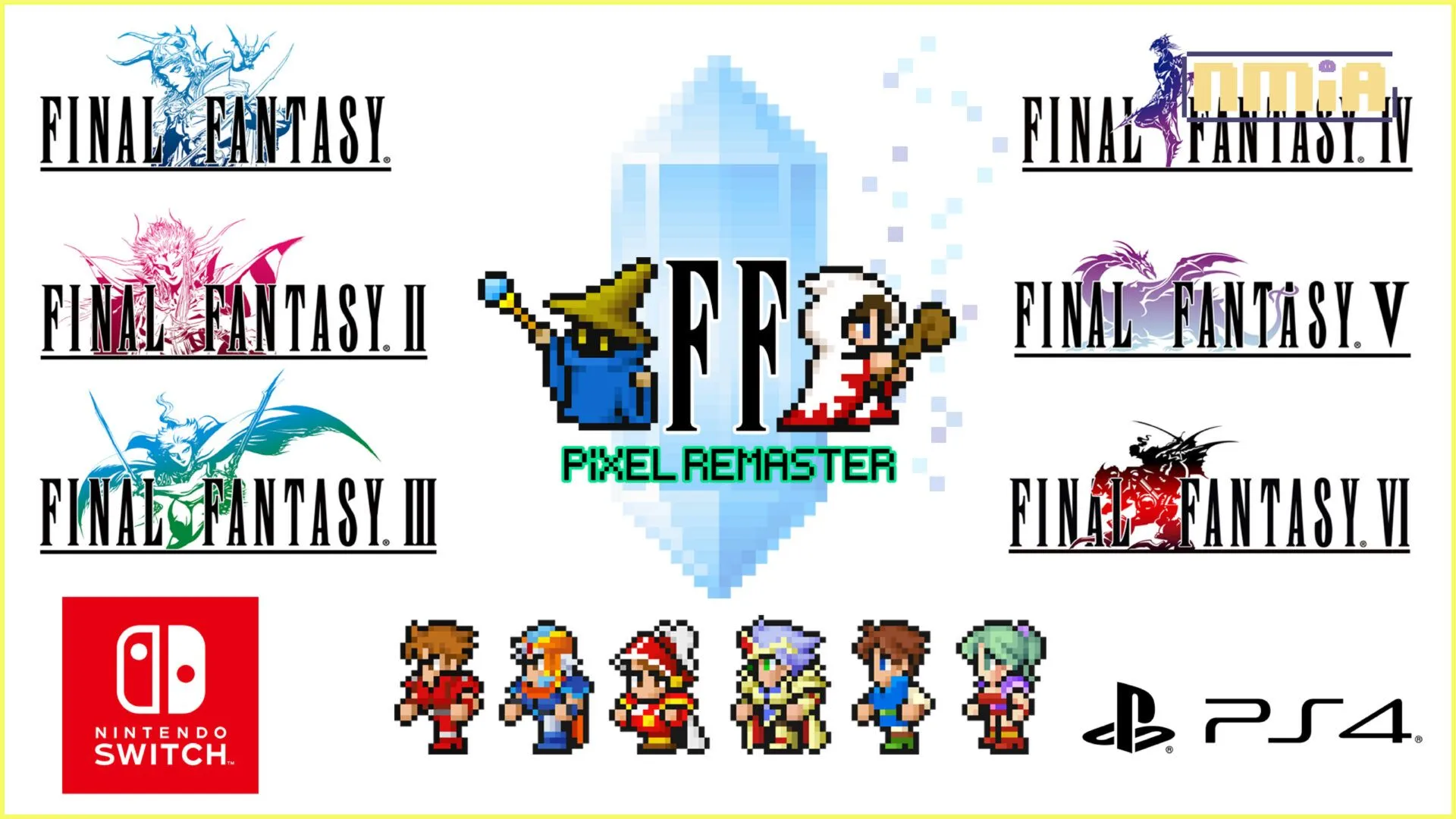 「FINAL FANTASY 像素複刻版」系列Nintendo Switch™版和PlayStation🄬4版正式發售