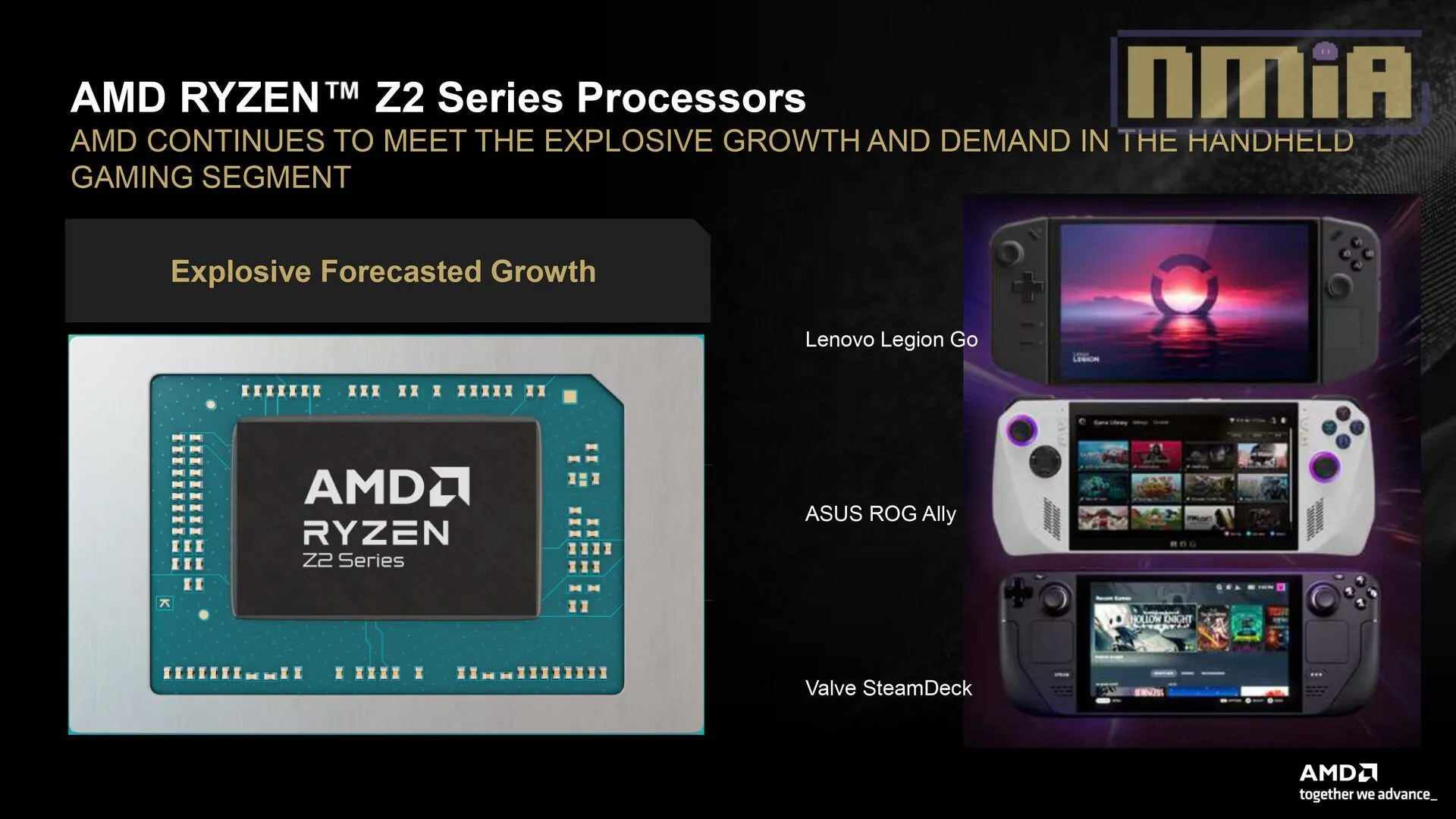 【CES 2025】AMD 公開了內顯規模更大的 Ryzen Z2 系列掌機處理器,於 2025年第一季上市