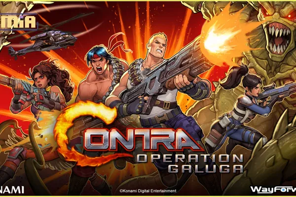 CONTRA: OPERATION GALUGA 現已推出! KONAMI 與 WayForward 傳承定義橫向動作射擊類型系列作 突破性新作品殺進遊戲主機與 PC!