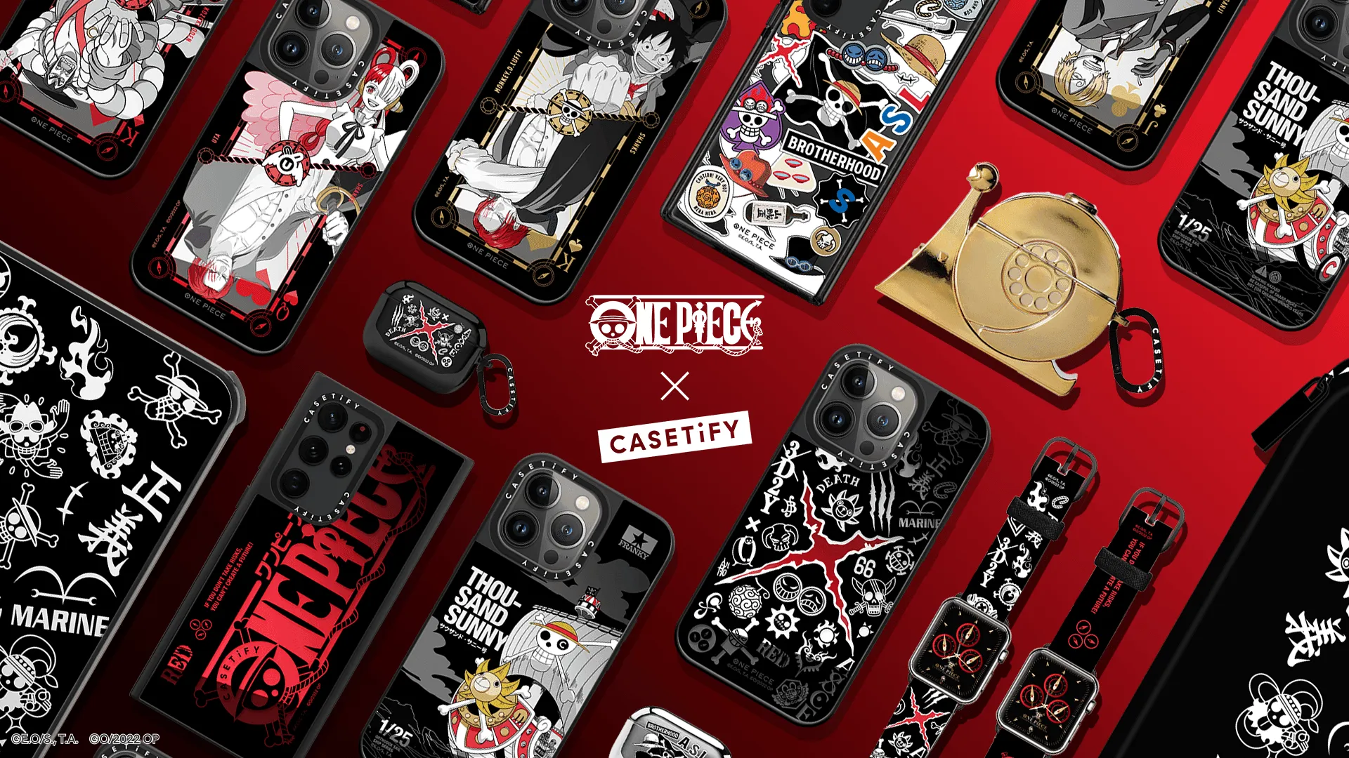 ONE PIECE x CASETiFY 再次聯動 10月推出多樣電子產品配件
