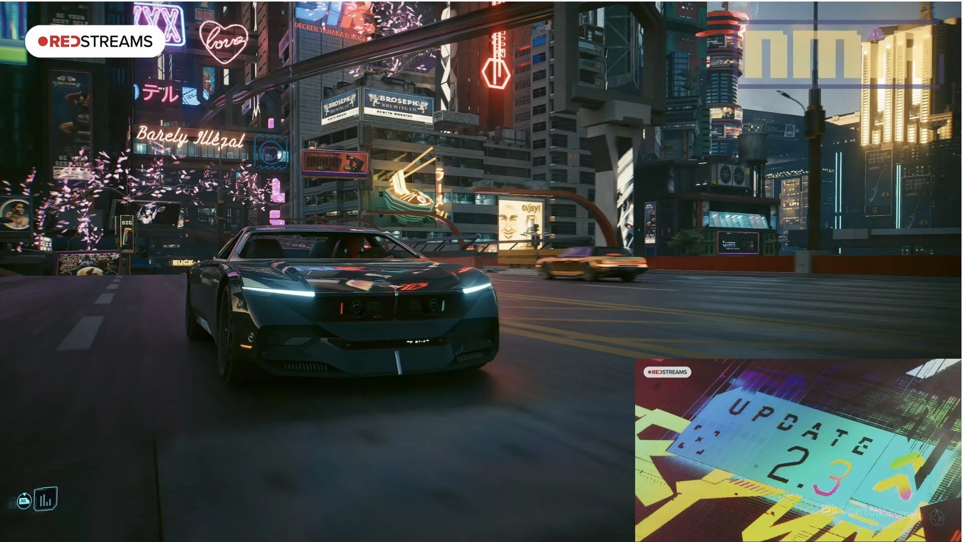 《電馭叛客2077》2.3 版本更新亮點:4 輛全新名車今日實裝、在夜城的道路上放開雙手自動駕駛、打開更強大的拍照模式捕捉夜城霓虹閃爍的風景!