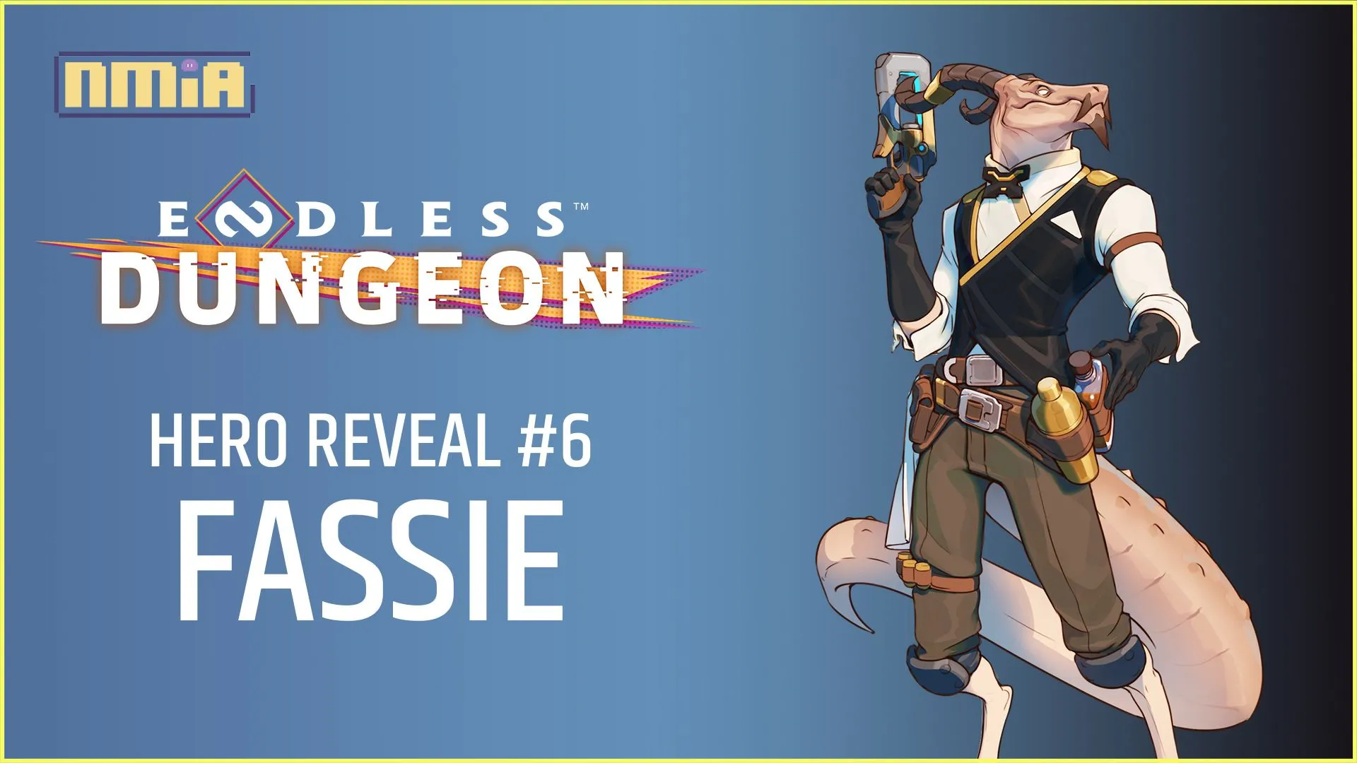 《ENDLESS™ Dungeon》公開新英雄——銀河系頂尖調飲師「法西」! 要帶著噴火藥水深入虎穴,還是要帶上大瓶的冰鎮氣泡飲深入虎穴?