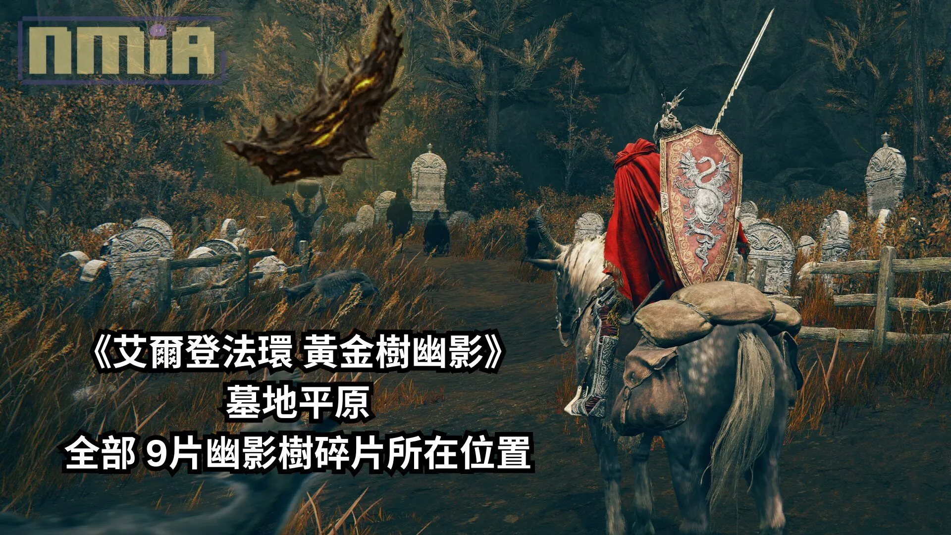 《艾爾登法環 黃金樹幽影》墓地平原全部 9片幽影樹碎片所在位置,別錯過這些 DLC 開荒需要到的最早 5級「幽影樹庇佑」!
