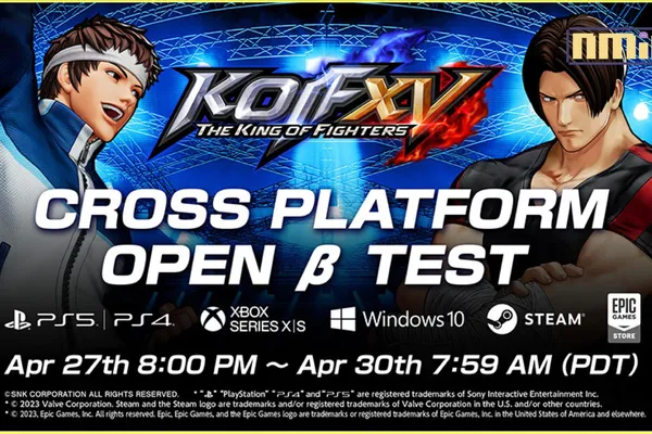 對戰格鬥遊戲《THE KING OF FIGHTERS XV》 日本當地時間4月28日至4月30日將實施跨平台連線β版公開測試!