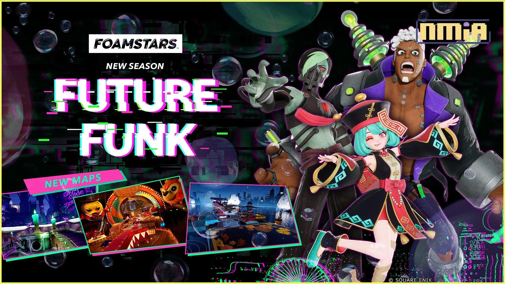 SQUARE ENIX REVEALS NEW FOAMSTARS SEASON – "FUTURE FUNK" -Starts May 17