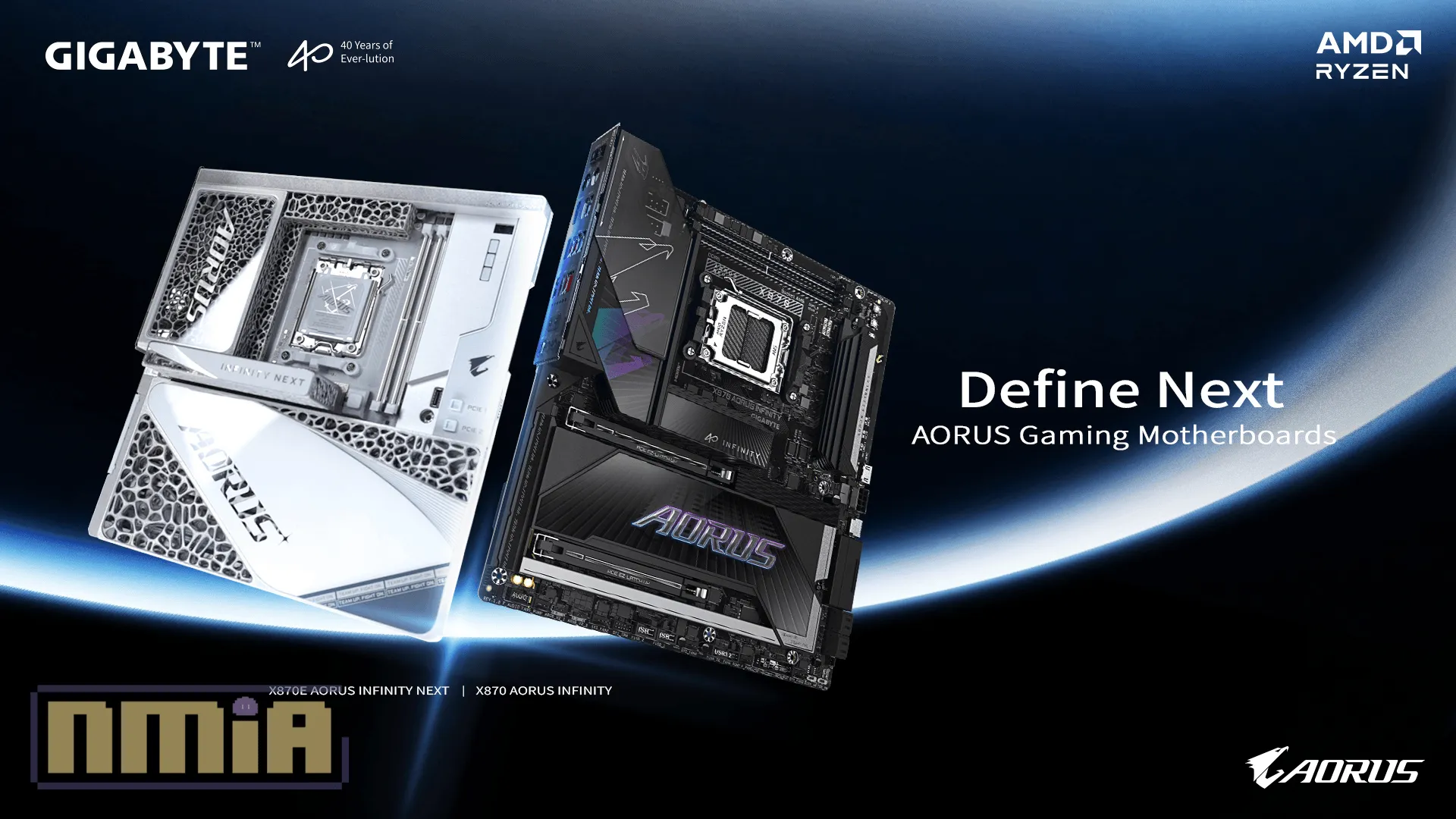 【COMPUTEX 2026】技嘉正式發表 40 週年紀念版 X870E 與 X870 AORUS INFINITY 主機板,AI 超頻與極限散熱技術同步進化!
