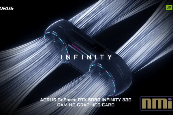 技嘉 AORUS RTX 5090 INFINITY 顯卡正式上市,結合雙向穿透散熱與航太風格設計奪紅點設計大獎!