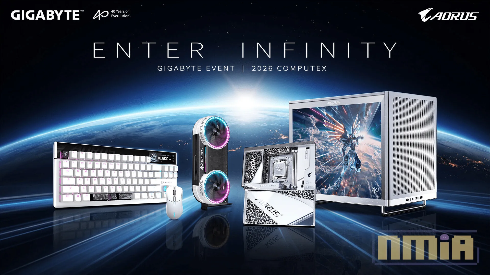 【COMPUTEX 2026】技嘉於 COMPUTEX 2026 正式發表「ENTER INFINITY」全新產品陣容,40 週年迎接 AI 與高效能運算新時代!