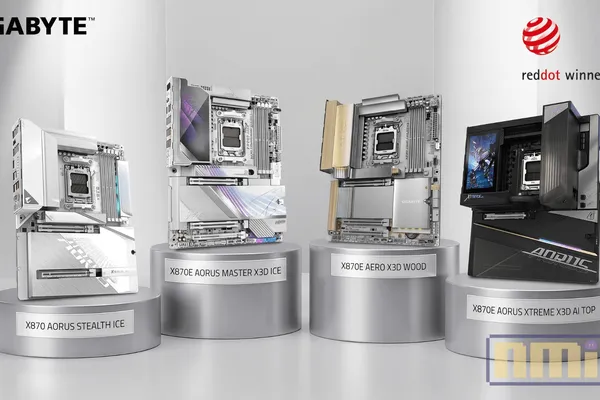 技嘉宣布旗下四款 AMD X870 系列主機板榮獲 2026 Red Dot 紅點設計大獎!背插極簡、冰白美學與木紋自然風格全面獲肯定