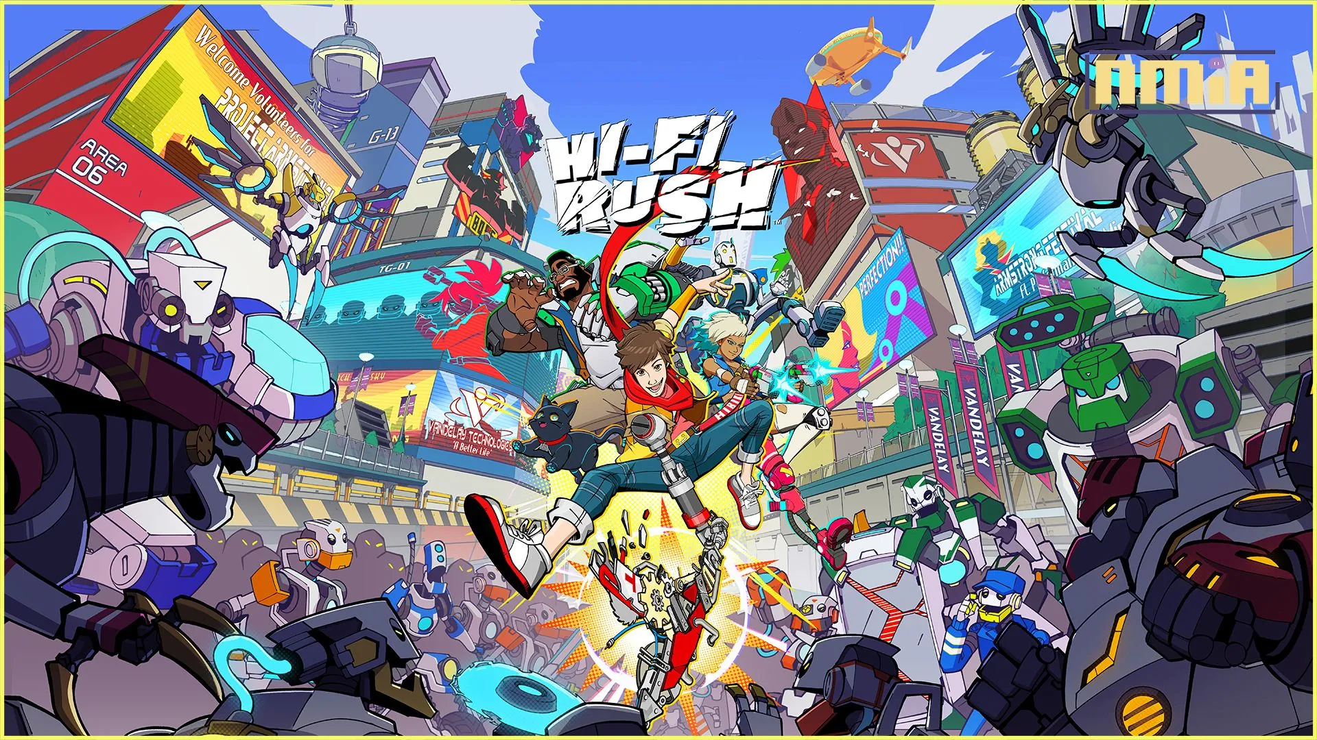 備受讚譽的節奏動作遊戲 《Hi-Fi RUSH》現已登上PlayStation 5