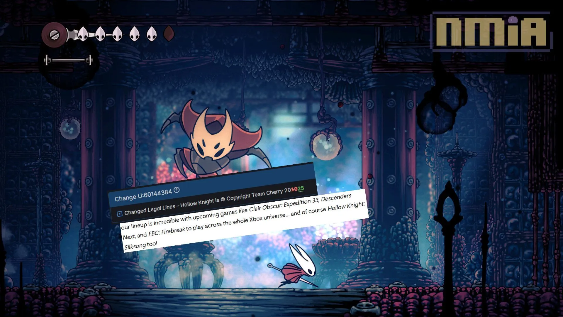 沉寂了六年,《空洞騎士:絲之歌》Steam 更新版權年份,並被 Xbox 官方列為是「即將推出的遊戲」!