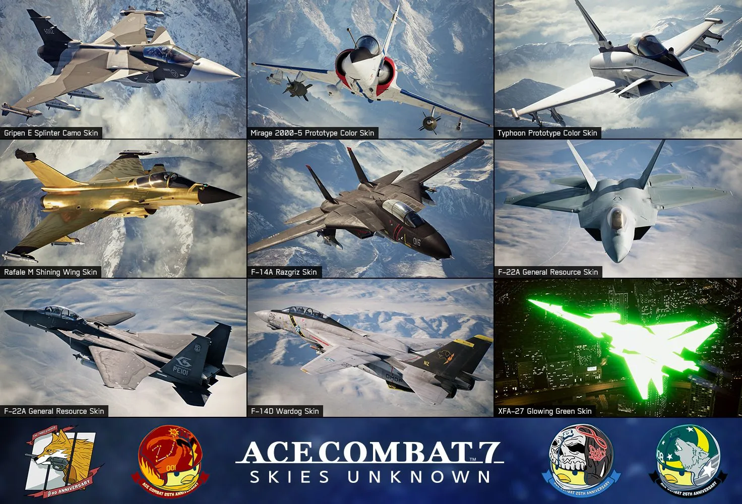 《空戰奇兵7 未知天際》發售3週年紀念,發布全新免費更新「ACE COMBAT™ 7: SKIES UNKNOWN – 3rd Anniversary Update」