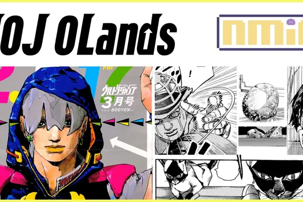 《JoJo的奇妙冒險》第九部《The JOJOLands》岸邊露伴「天堂之門」以一敵三秒殺犯罪團夥!喬迪奧發動替身能力VS傳奇漫畫家!