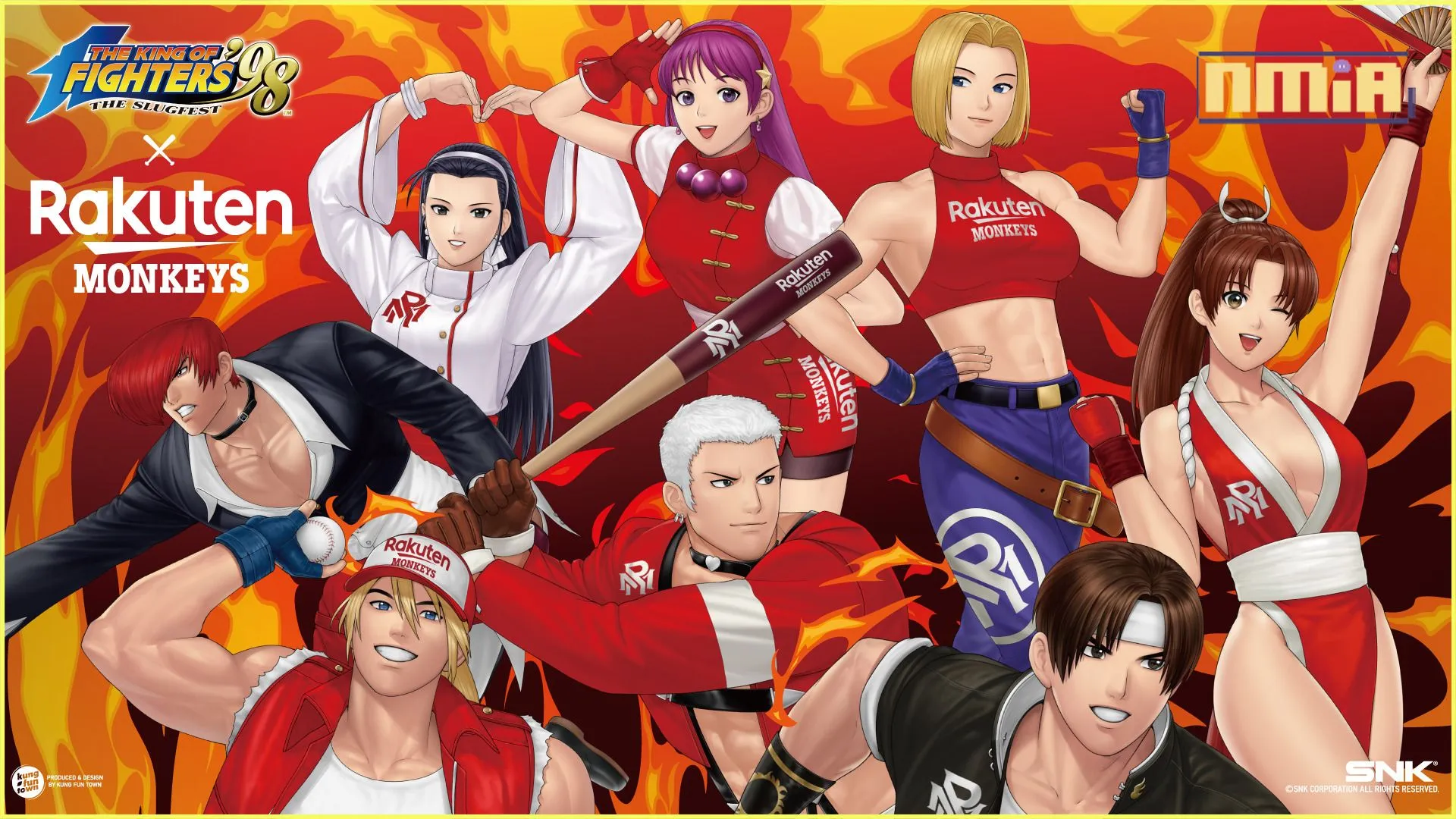 對戰格鬥遊戲《KOF ‘98》 x 樂天桃猿聯名主題日 10月6日全猿主場開打!