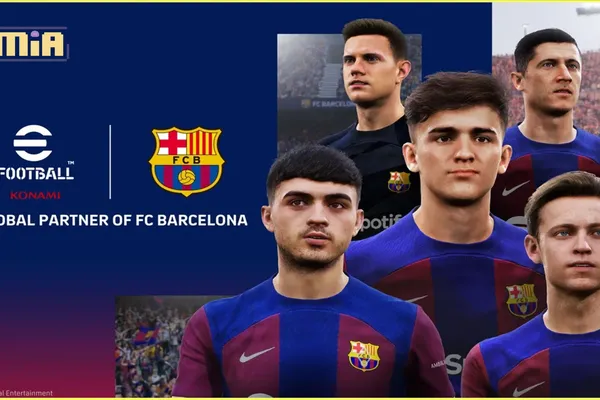 KONAMI與FC BARCELONA續簽合作夥伴關係! 西班牙冠軍球隊簽署續約協議,繼續作為 eFootball™ 系列的核心俱樂部之一