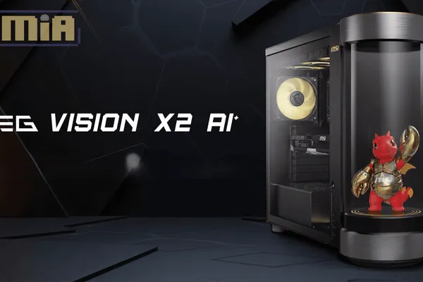 MSI 正式發表 MEG Vision X2 AI+,全球首款搭載 Agentic AI 夥伴的電競桌機正式登場!