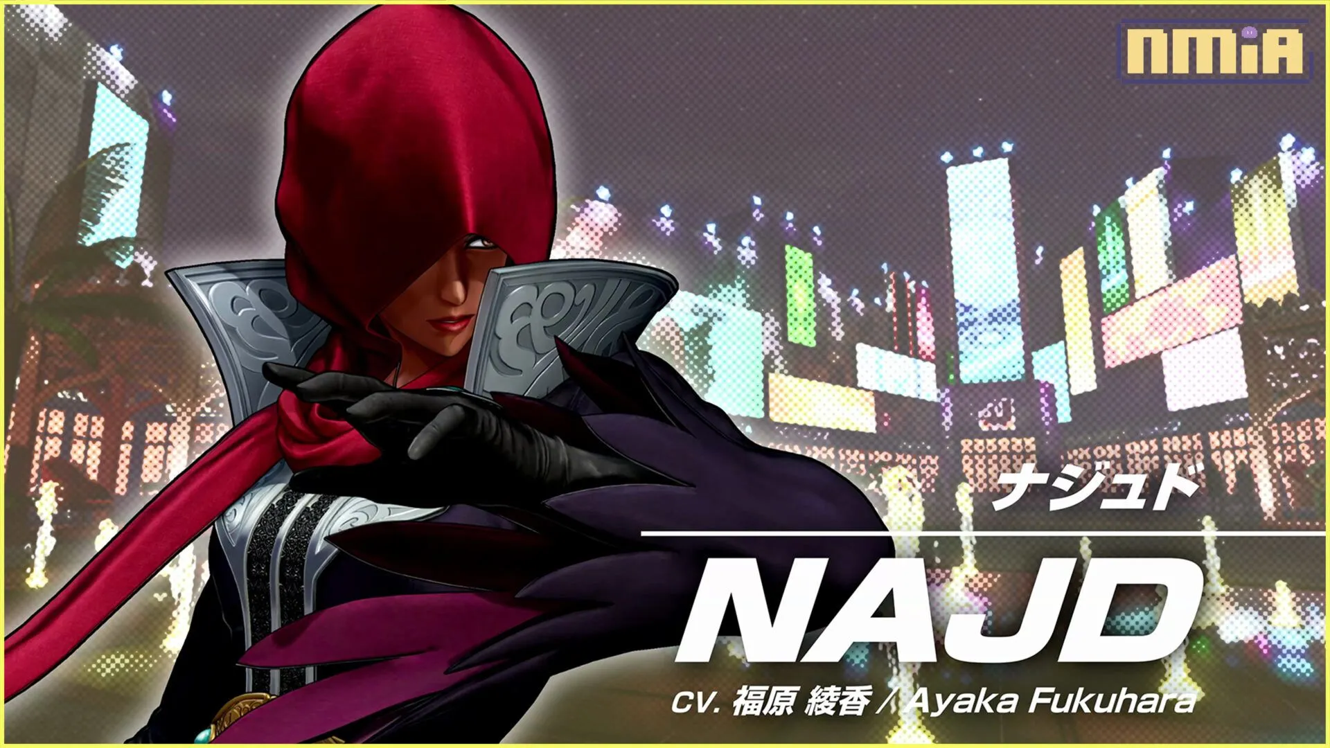 對戰格鬥遊戲《THE KING OF FIGHTERS XV》 DLC角色「娜吉德」將於8月8日上線! 另外在今年秋季,還將釋出DLC角色「墮瓏」