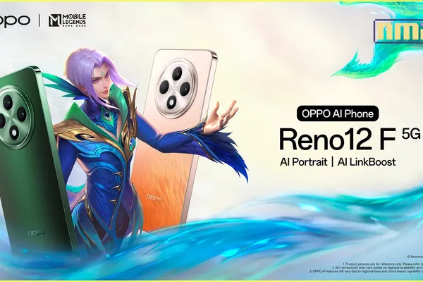 OPPO Reno12 F 5G:您的首选 AI 手机,具备 AI 人像功能、时尚设计、卓越耐用性和无与伦比的连接性能