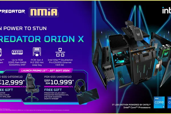 Predator Unleashes the Orion X Desktop, Monitors and Wireless Controllers to Unveil the Power that Lies Within