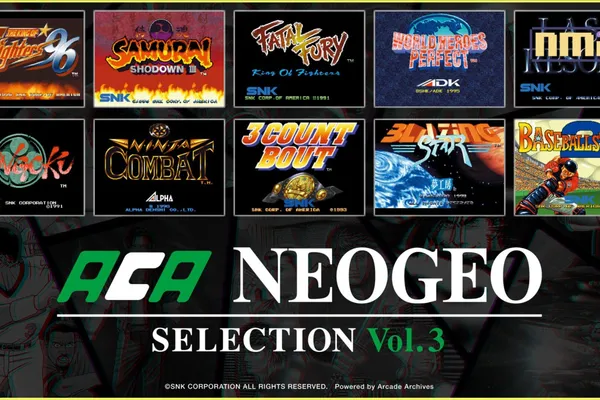 精選收錄了「NEOGEO」10款名作·傑作實體版遊戲軟體第2彈在Nintendo Switch™上登場了