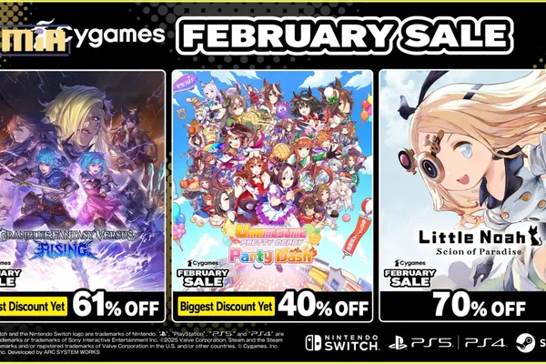 能以過去最大折扣購買《Granblue Fantasy Versus: Rising》、《賽馬娘Pretty Derby 熱血喧鬧大感謝祭!》的優惠活動「Cygames February Sale」舉辦中!