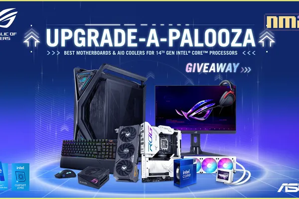 ASUS Announces Global Upgrade-A-Palooza PC Hardware Giveaway Contest! Enter for a chance to win a new Z790 motherboard, Intel Core i9-14900K processor, GeForce RTX 40 series graphics card, AIO cooler, power supply, and more