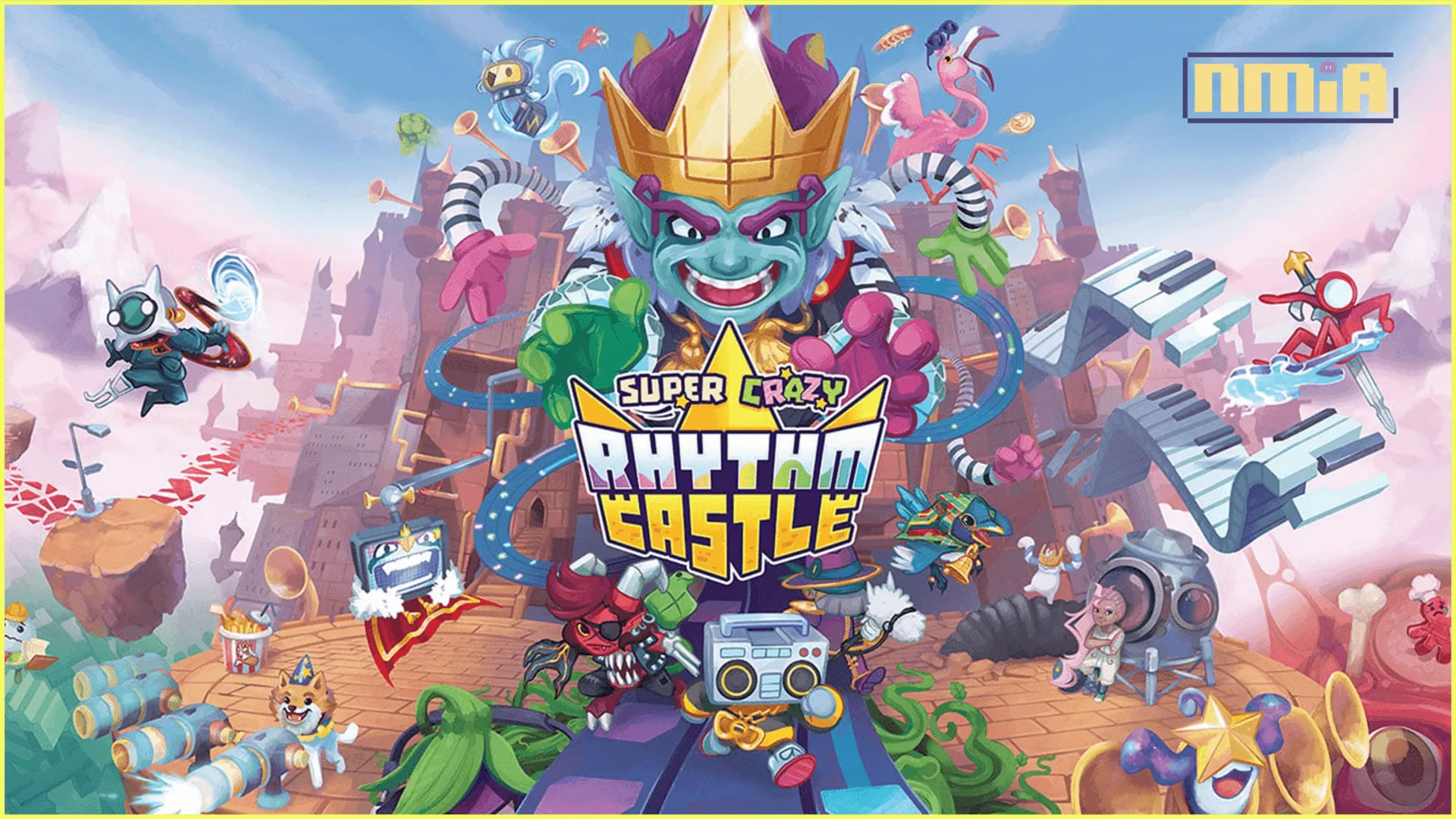 來到「Super Crazy Rhythm Castle」展開混音節奏大冒險!在PlayStation®5、PlayStation®4、Xbox Series X|S、Xbox One、Steam®、Nintendo Switch™上的難忘旅程即將開始!