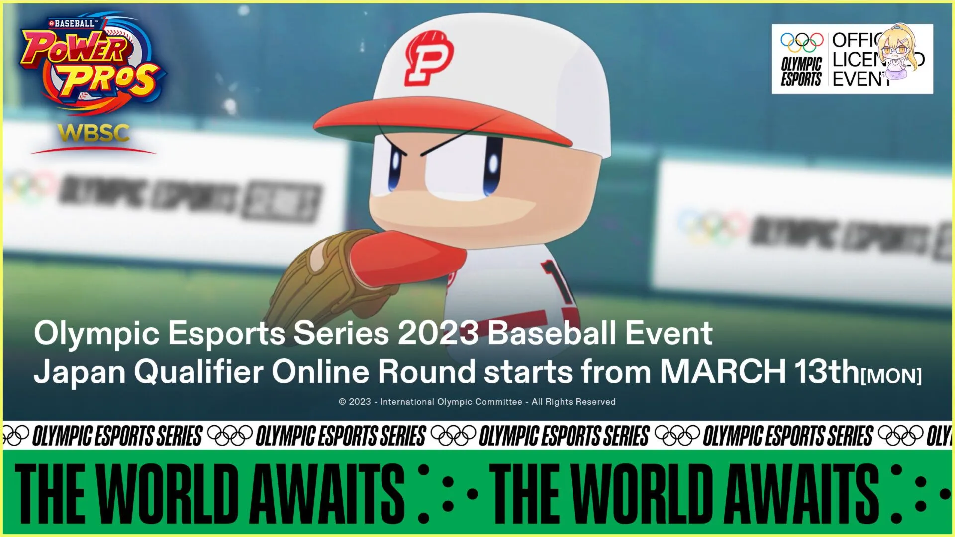 WBSC eBASEBALL™: POWER PROS 成爲奧林匹克電子競技系列賽 2023 指定項目