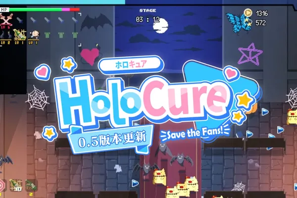 HOLO JP 1+2 代出場,還有銀色版本的YAGOO!?Hololive 同人遊戲《Holocure》0.5版本更新來啦!