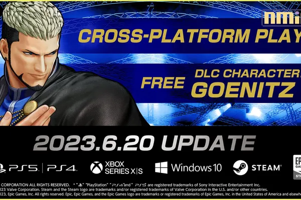 對戰格鬥遊戲《THE KING OF FIGHTERS XV》將於6月20日實裝跨平台連線功能! 另外還將免費發布DLC角色「高尼茨」