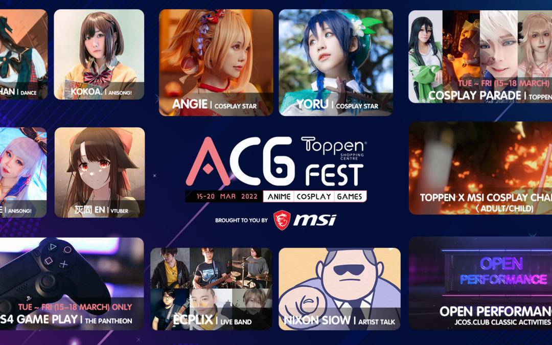 Toppen ACG Fest will be held in Johor for 6 days from 15th to 20th March