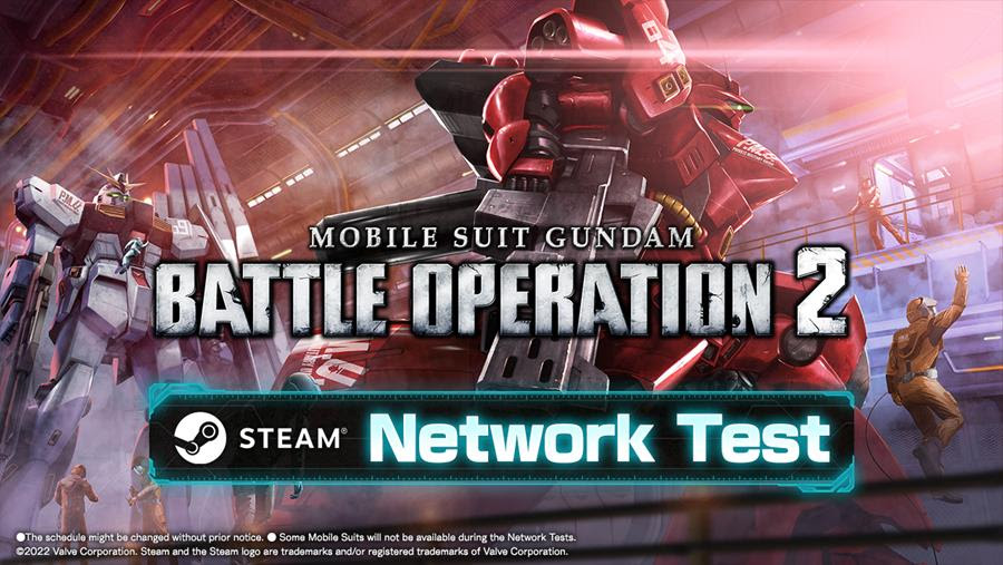 MOBILE SUIT GUNDAM BATTLE OPERATION 2 Network Test for Steam® will be taking place soon!