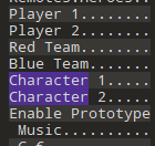 圖片中顯示了玩家1、玩家2、紅隊、藍隊等與多人模式相關的字眼。