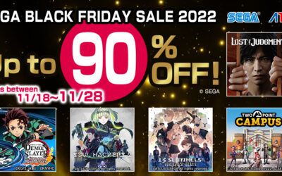SEGA Black Friday Sale 2022 Now Underway On the PlayStation™ Store!
